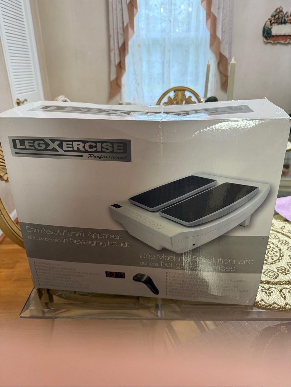 LEGXERCISE Professional Leg Exerciser - White with Black Pads